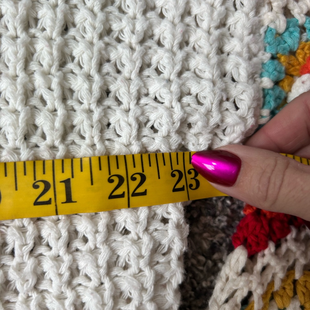 Dreamers by Debut Granny Square Cardigan size M/L - Picture 4 of 6